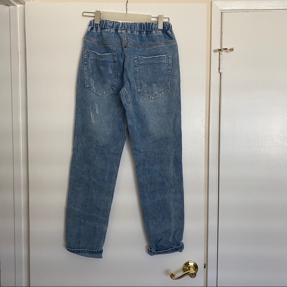 Distressed Pocketed Denim Jogger - Picture 6 of 7